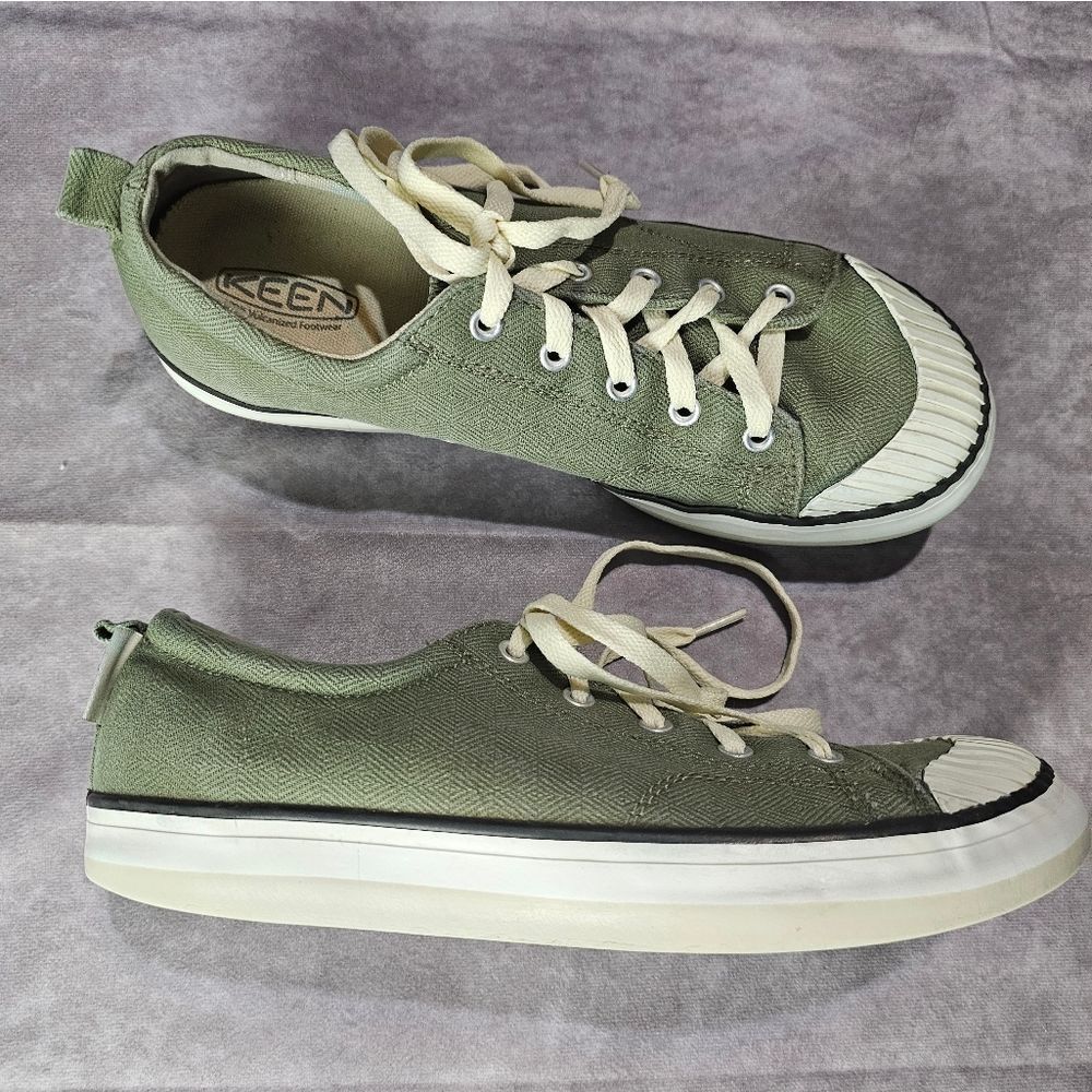 Keen Women's Sneakers in Olive and White